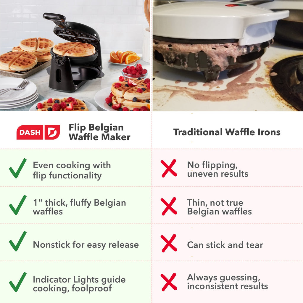 Flip Belgian Waffle Maker