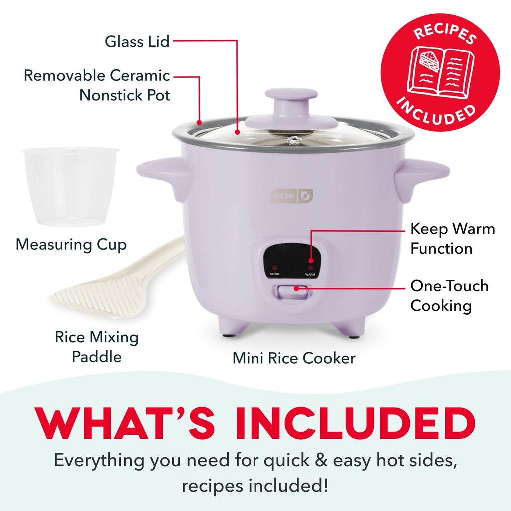 Mini Rice Cooker with Keep Warm