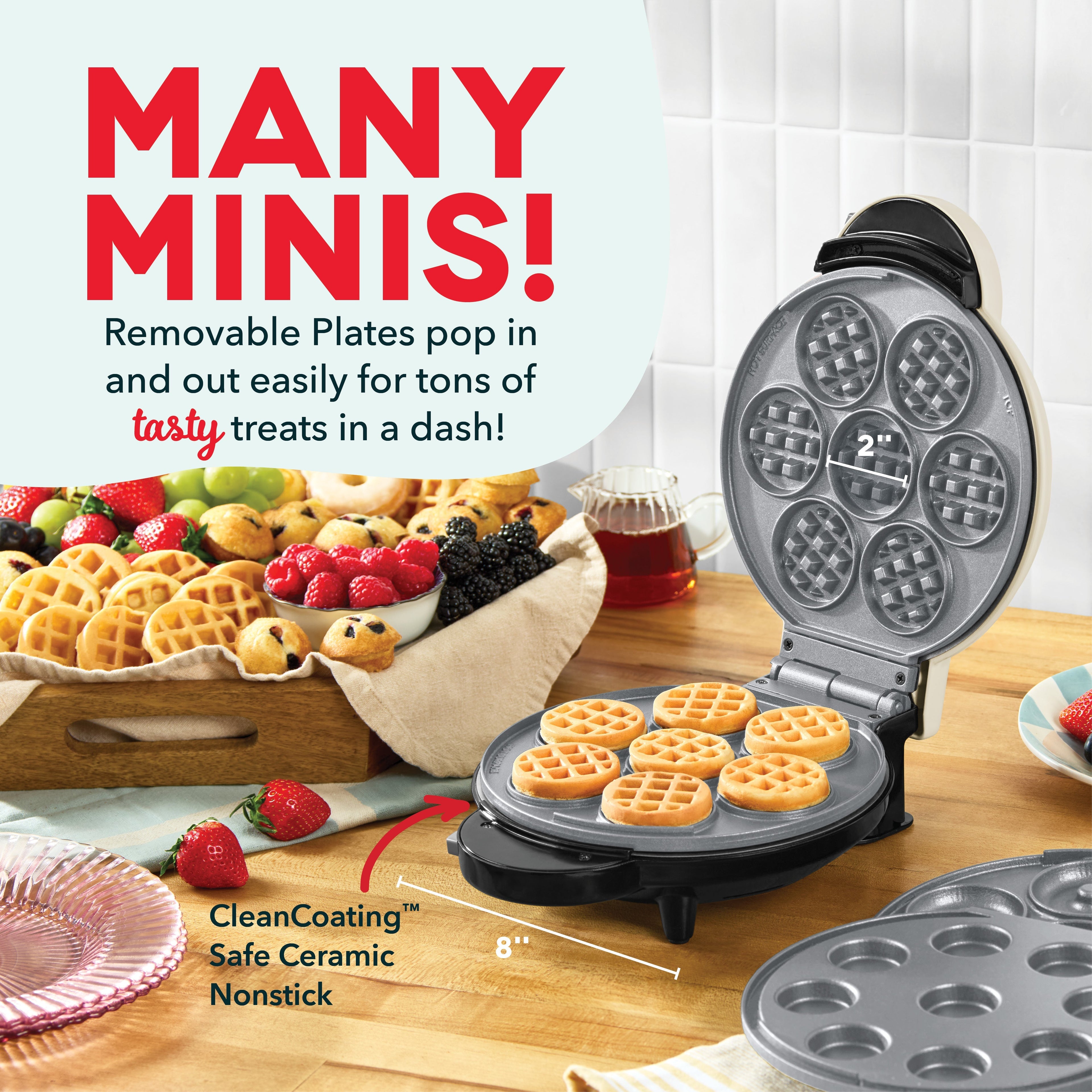MultiMaker® Treat Maker System: Waffle Bite, Mini Donut, Mini Cupcake
